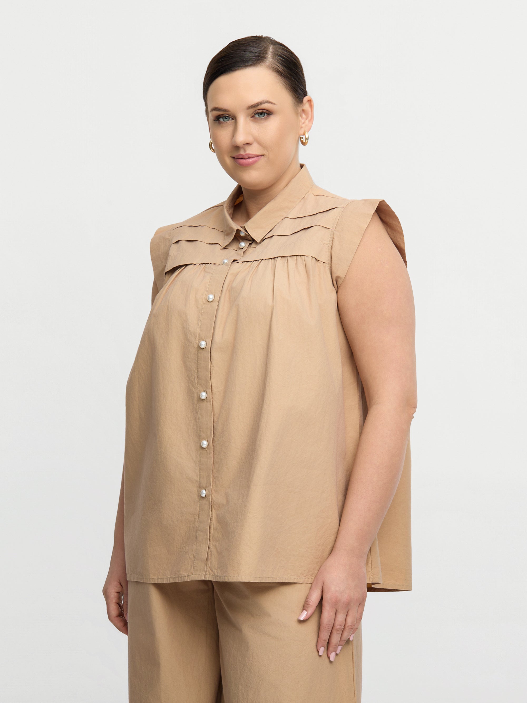 MYLA TOP - Beige – zoey-denmark.com