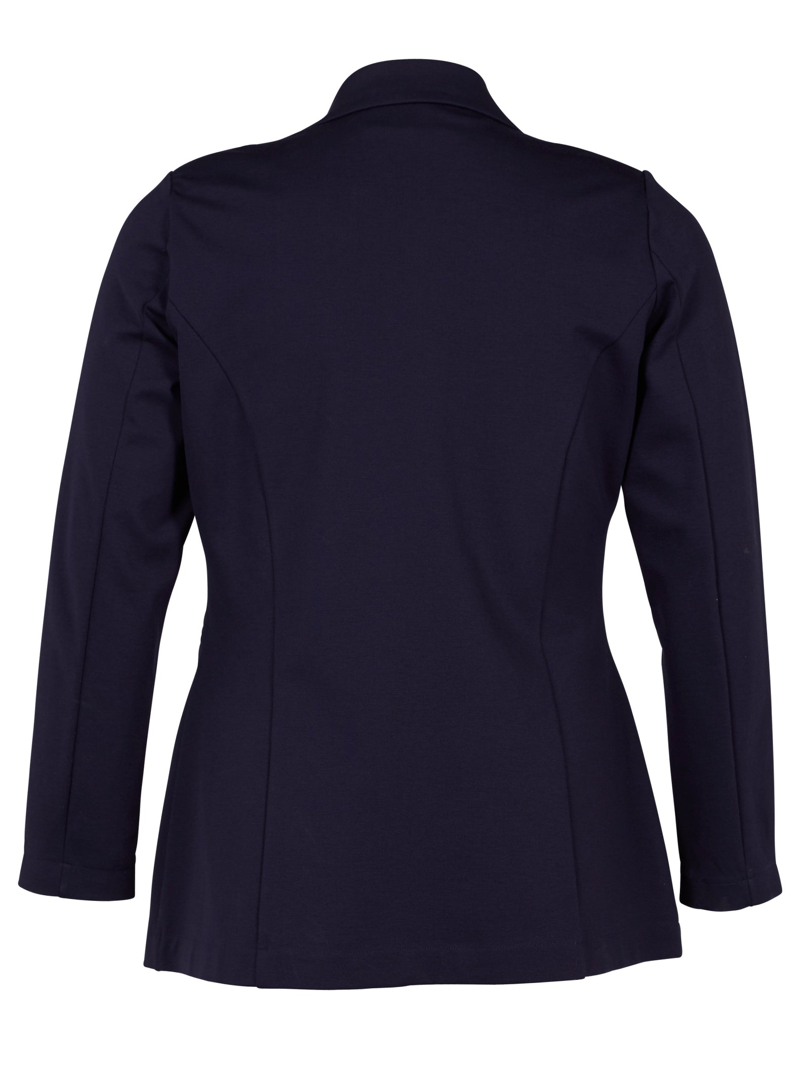 アプレッセSub Wool Navy Blazer SIZE: 2 Wool Double-Face Blazer with Leather Collar