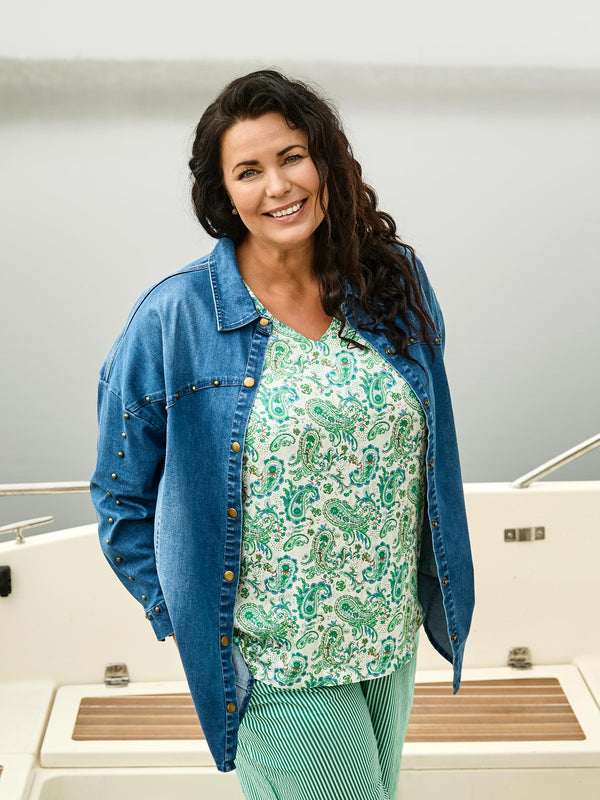 ZOEY ALI BLOUSE Blouses 303 Peppermint green mix