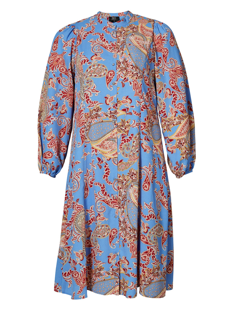 ZOEY AMINAH DRESS Dress 427 Dove blue mix