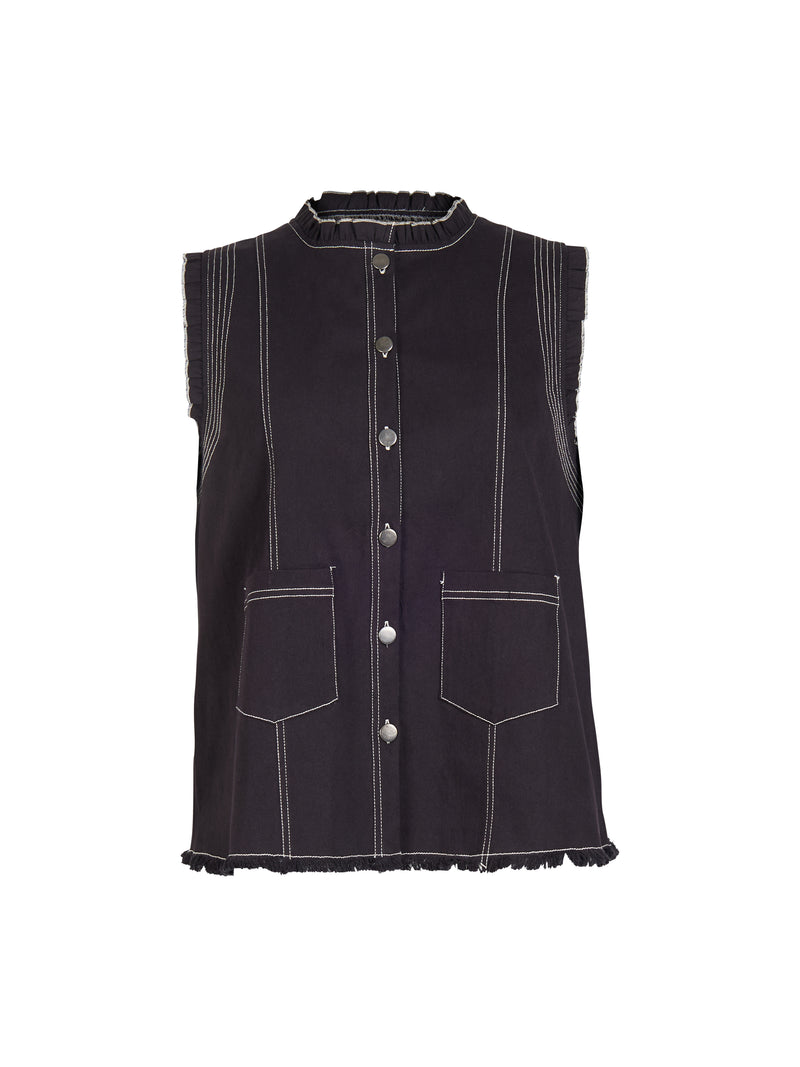 ZOEY AMY VEST Vest Black