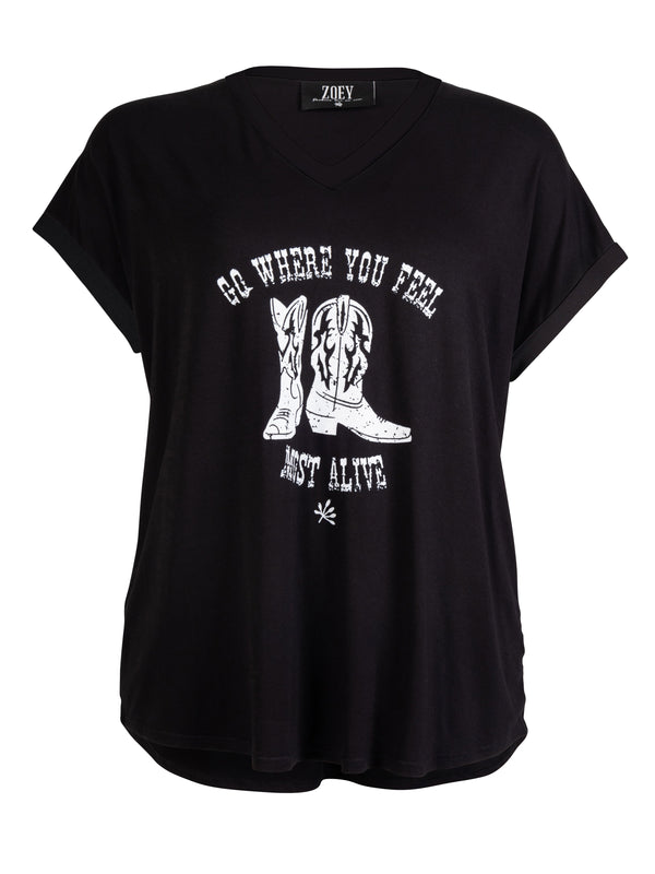 ZOEY ARYA T-SHIRT T-shirt Black