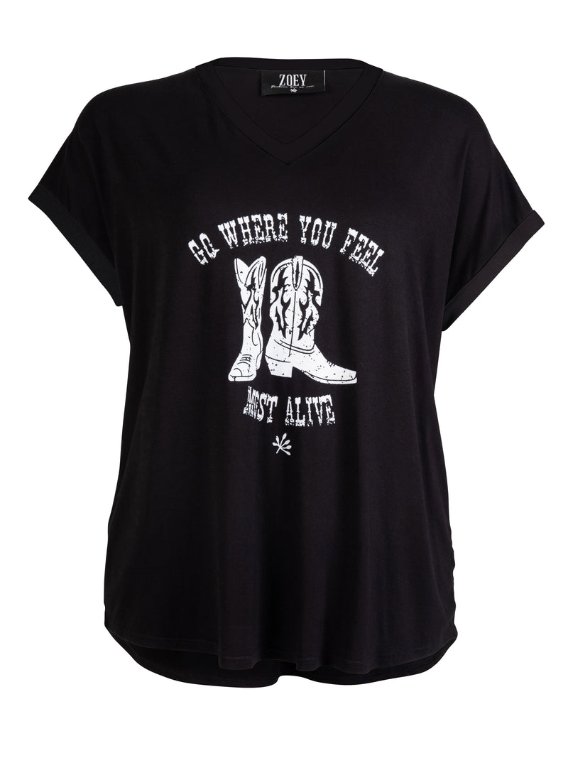 ZOEY ARYA T-SHIRT T-shirt Black