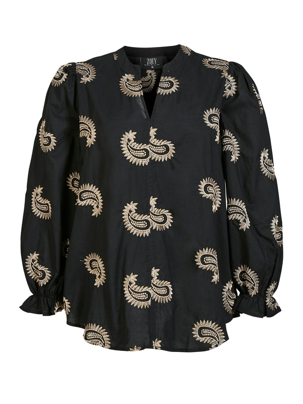 ZOEY BLAIR BLOUSE Blouses Black