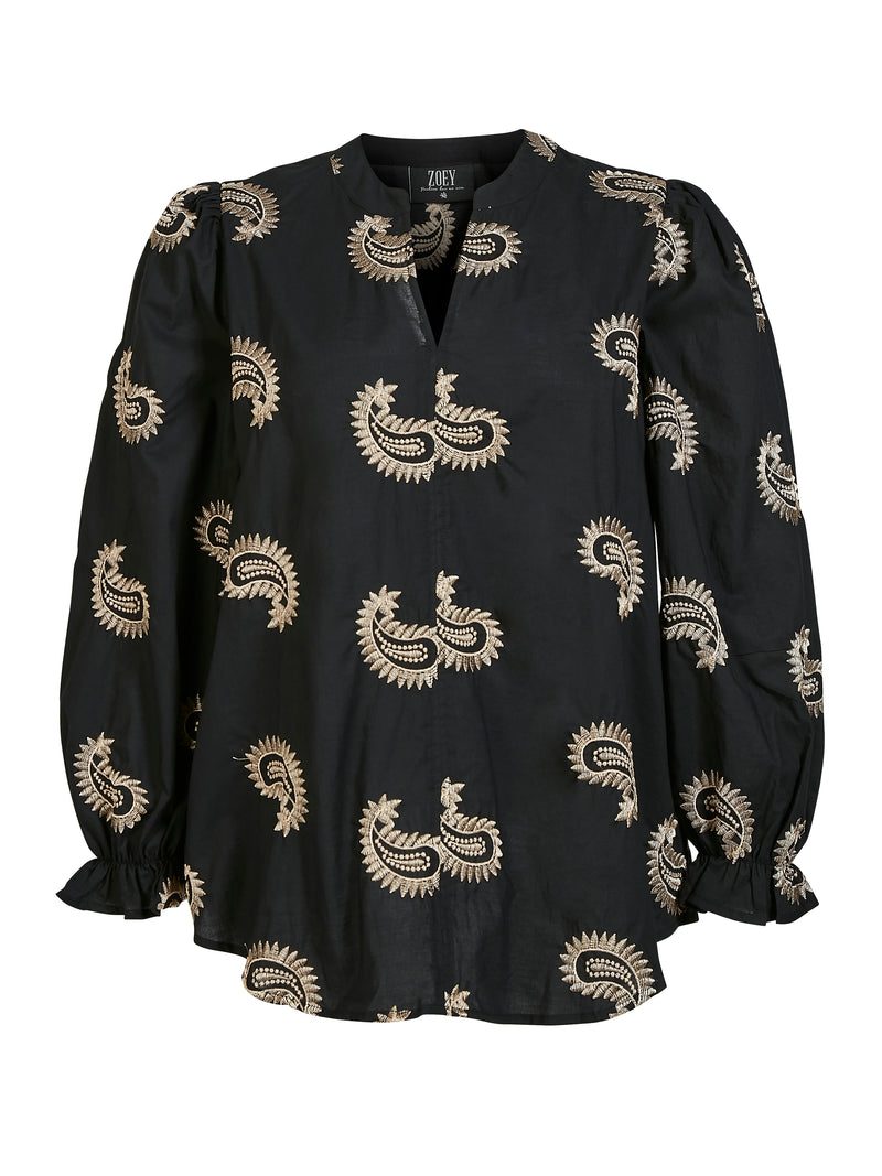 ZOEY BLAIR BLOUSE Blouses Black