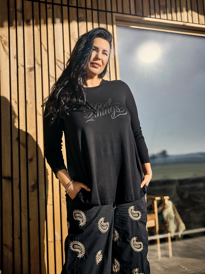 ZOEY BLAIR PANTS Trousers Black