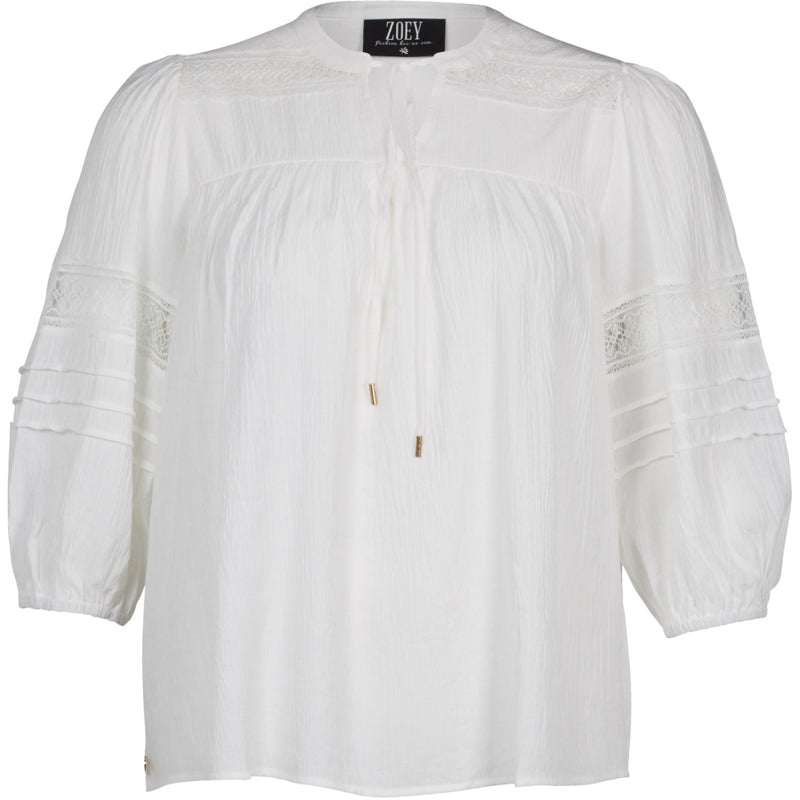ZOEY BLOUSE WITH EMBROIDERY DETAILS Last Chance 001 White