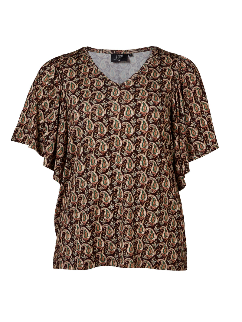 ZOEY BRIANA T-SHIRT T-shirt 296 Brown Mix
