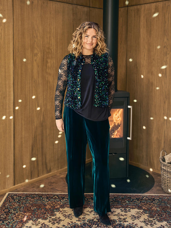 ZOEY BRIA PANTS Trousers 341 Forrest Green