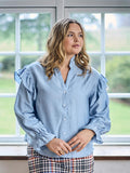 CARLA BLOUSE - Sky Blue