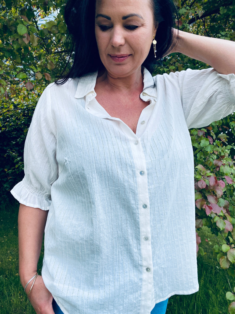 ZOEY CHARLENE SHIRT Shirts 002 Creme