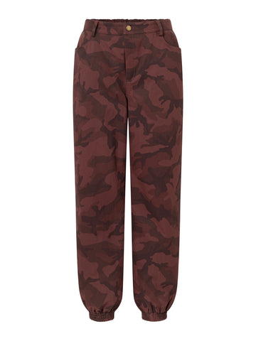 ZOEY CLEO PANTS Trousers 685 Berry Red Mix