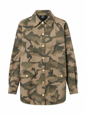 ZOEY CLEO SHIRT JACKET Shirts 316 Olive Mix