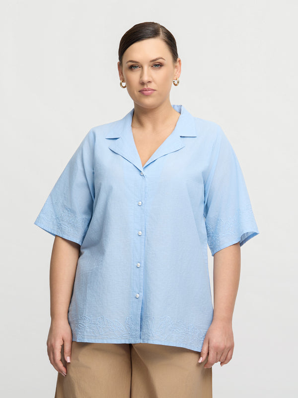 CLOE SHIRT - Sky Blue – zoey-denmark.com