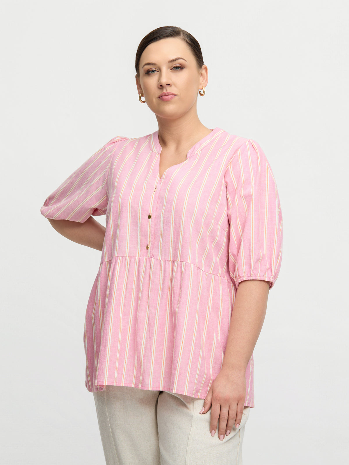 新品未使用【DellaLoMILANO】Daisy Blouse ピンクS DEMI BLOUSE - Soft Pink Melange – zoey-denmark.com