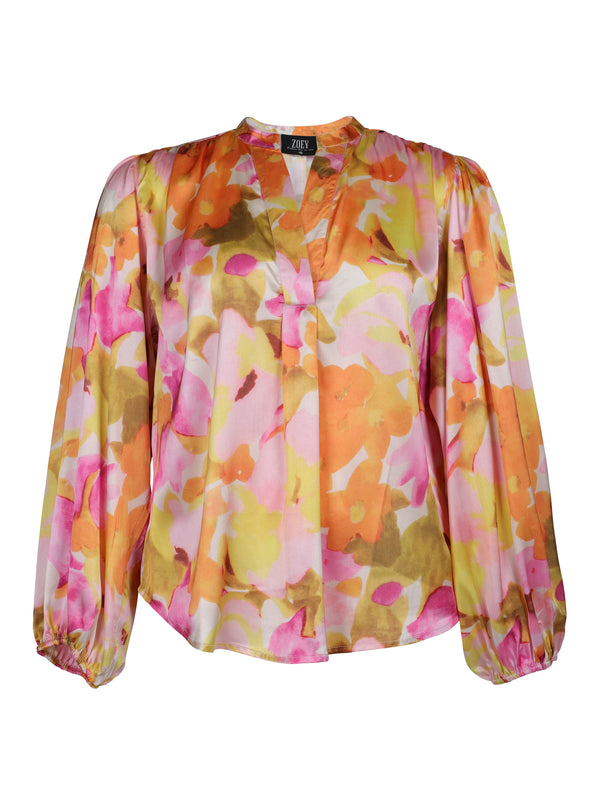 ZOEY DIANA BLOUSE Blouses 520 Yellow mix