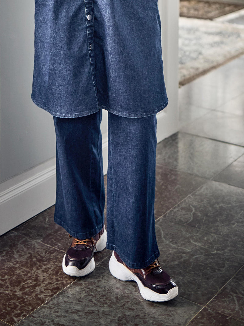 ZOEY EDA PANTS Trousers 482 Dark Denim