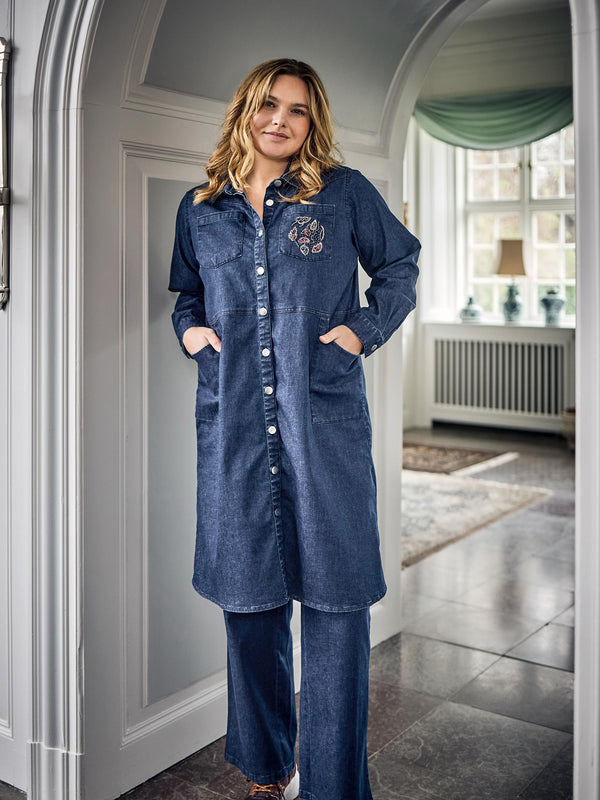 ZOEY EDA SHIRT DRESS Dresses 482 Dark Denim