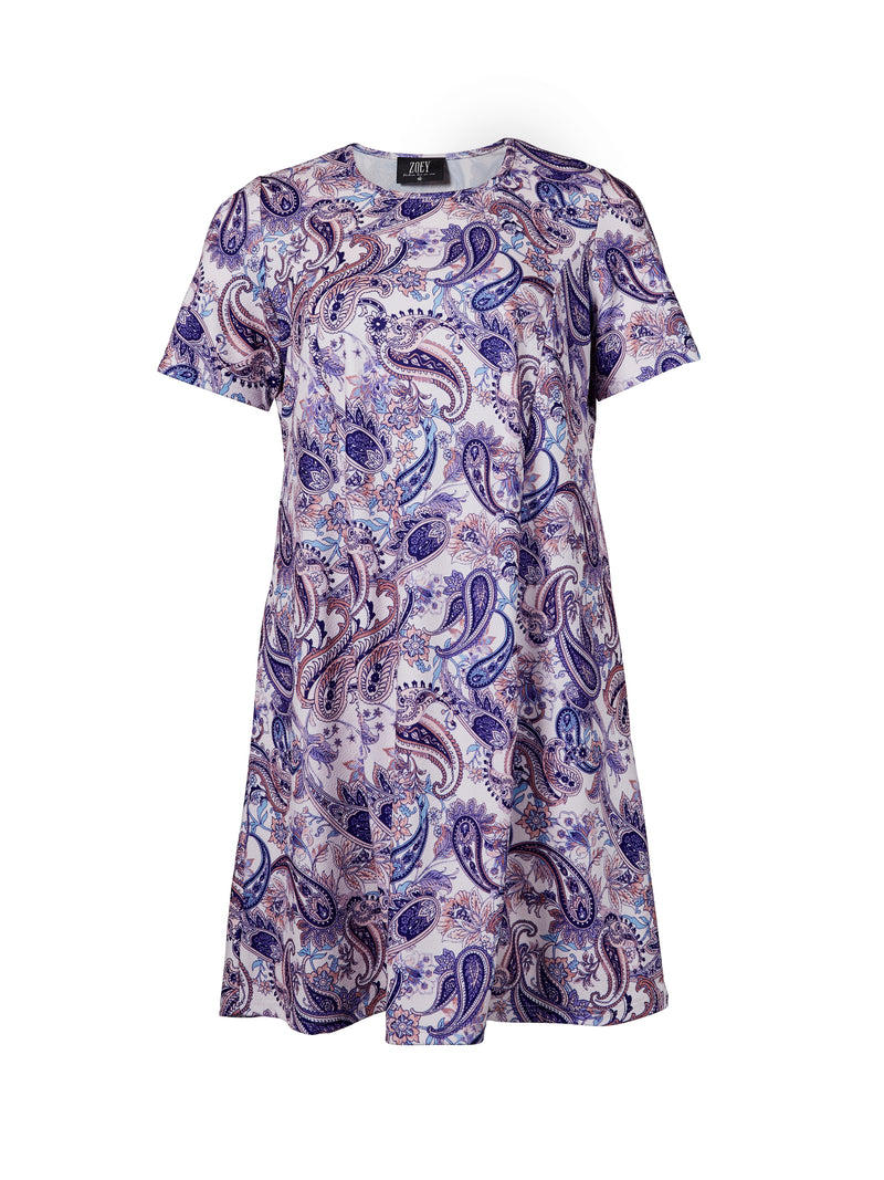 ZOEY EDITH DRESS Dress 756 purple mix