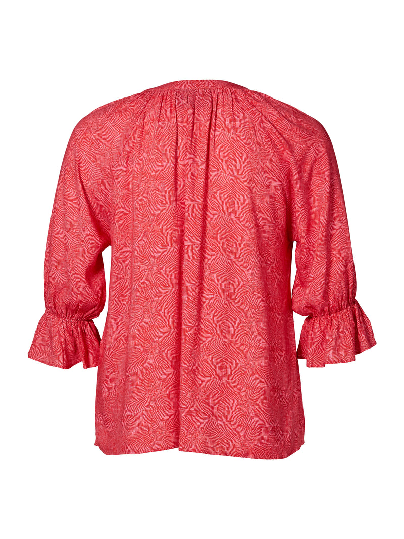 ZOEY ELLIANNA BLOUSE Blouses 681 Rouge Red Mix