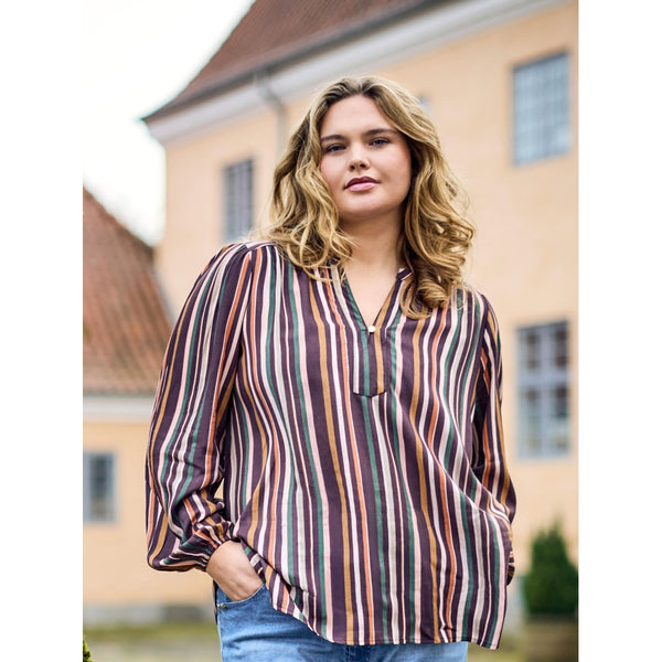 ZOEY ELLIE BLOUSE Blouses 296 Brown Mix