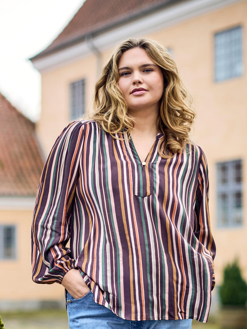 ZOEY ELLIE BLOUSE Blouses 296 Brown Mix