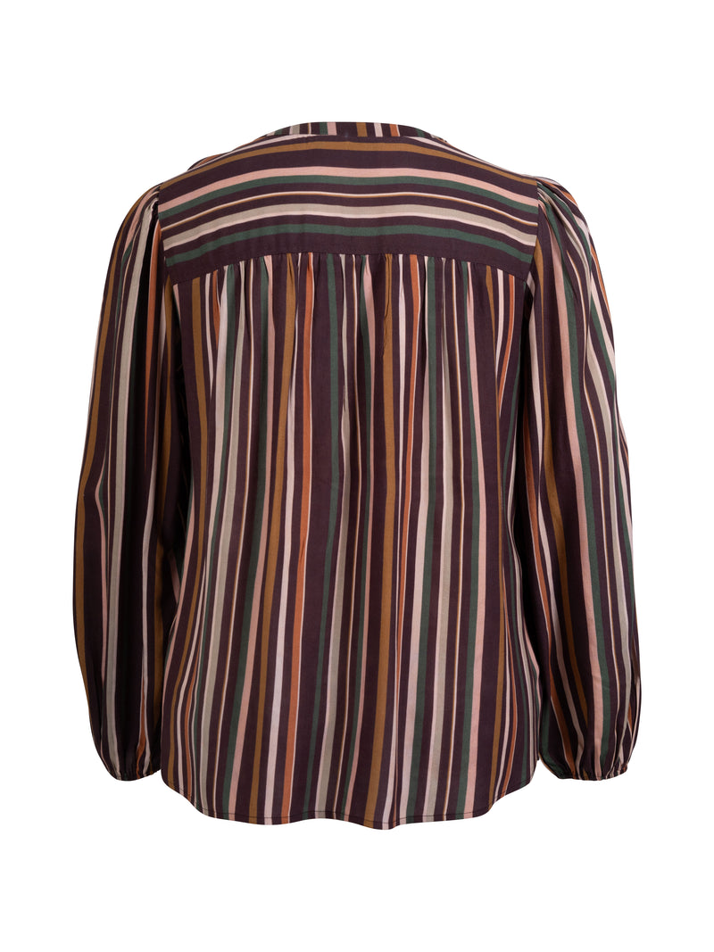 ZOEY ELLIE BLOUSE Blouses 296 Brown Mix