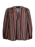 ELLIE BLOUSE - Brown Mix