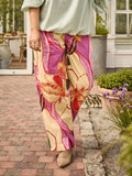 ELLIE PANTS - Bright Pink Mix