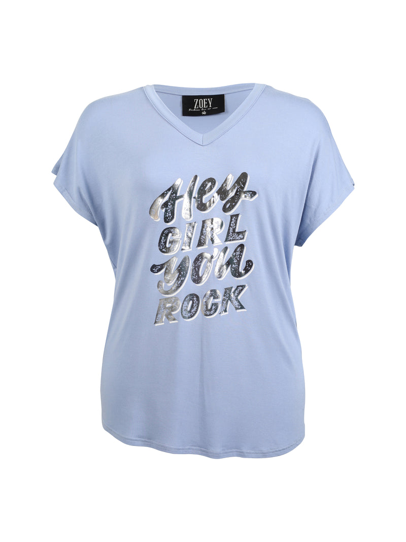 ZOEY FAYE T-SHIRT T-shirt 304 Sky Blue