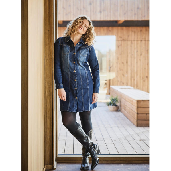 ZOEY FIA LONG JACKET Jackets 481 Denim blue