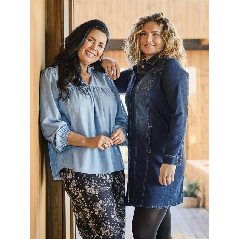 ZOEY FIA LONG JACKET Jackets 481 Denim blue