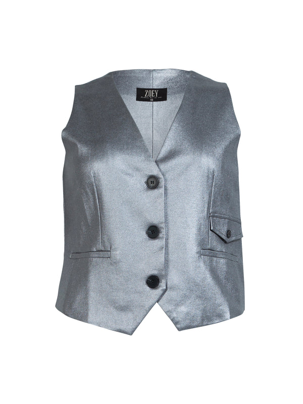 ZOEY FRANCES WAISTCOAT Waistcoat 007 Silver grey