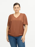 GAIL BLOUSE - Coffee Brown