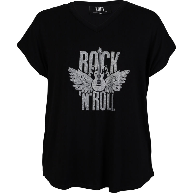 ZOEY GINA T-SHIRT T-shirt Black