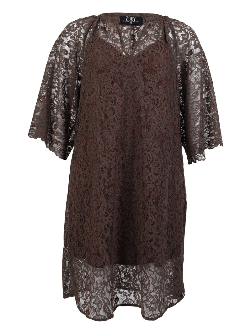 ZOEY HAZEL TUNIC Dresses 293 Chocolate