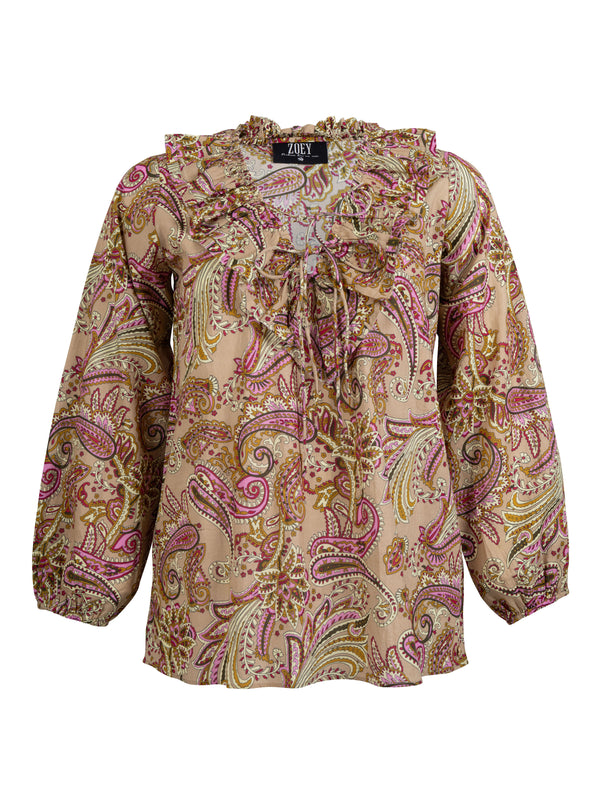 ZOEY JANE BLOUSE Blouses 637 Bright Pink Mix
