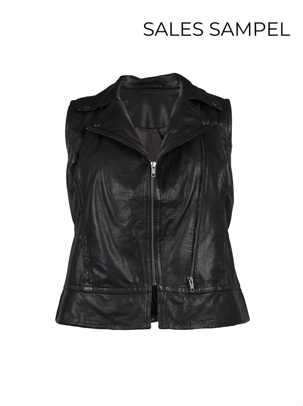 ZOEY JANIE LEATHER VEST Vest Sales Sample / Reduced price