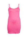 JOSIE SLIP DRESS - Bright Pink