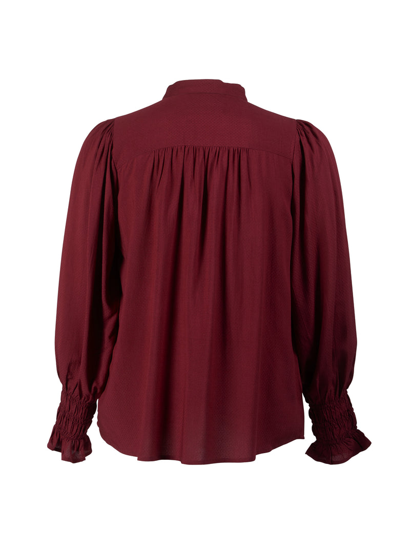 ZOEY KALANI BLOUSE Blouses 698 Vineyard Wine