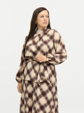 KIRA BLOUSE - Chocolate mix