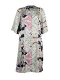 LENA DRESS - Black print mix