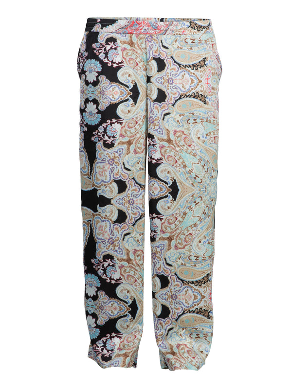 ZOEY LENA PANTS Trousers 000 Black print mix