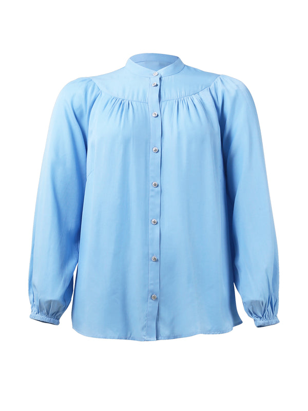 ZOEY LEONA BLOUSE Blouses 483 Light Blue