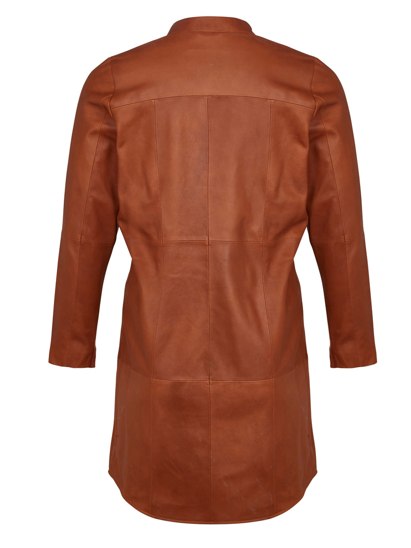 ZOEY LUCILLE LEATHER JACKET Jackets 233 Cognac