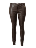 LUCILLE LEATHER PANTS - Chocolate