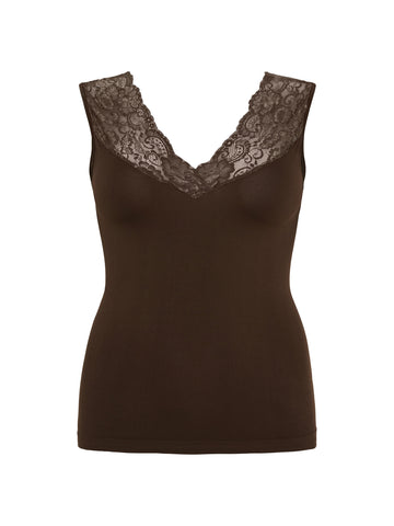 No. 1 By Ox LUCI SHAPEWEAR TOP Top Mocca Brown