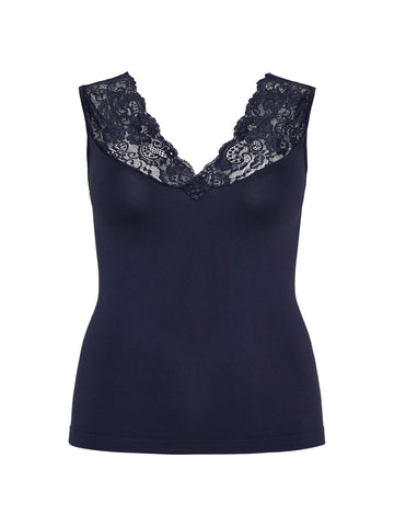 No. 1 By Ox LUCI SHAPEWEAR TOP Top Navy Blue