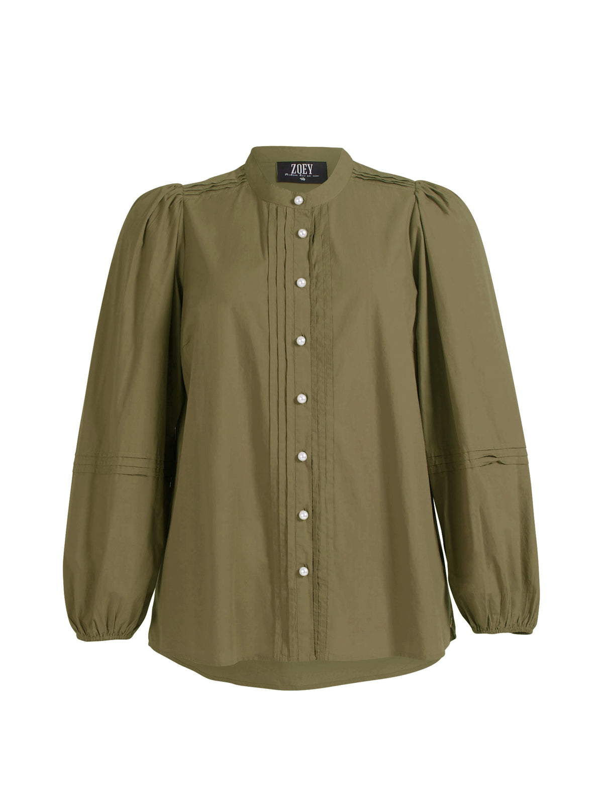 MAIKEN SHIRT - Olive – zoey-denmark.com