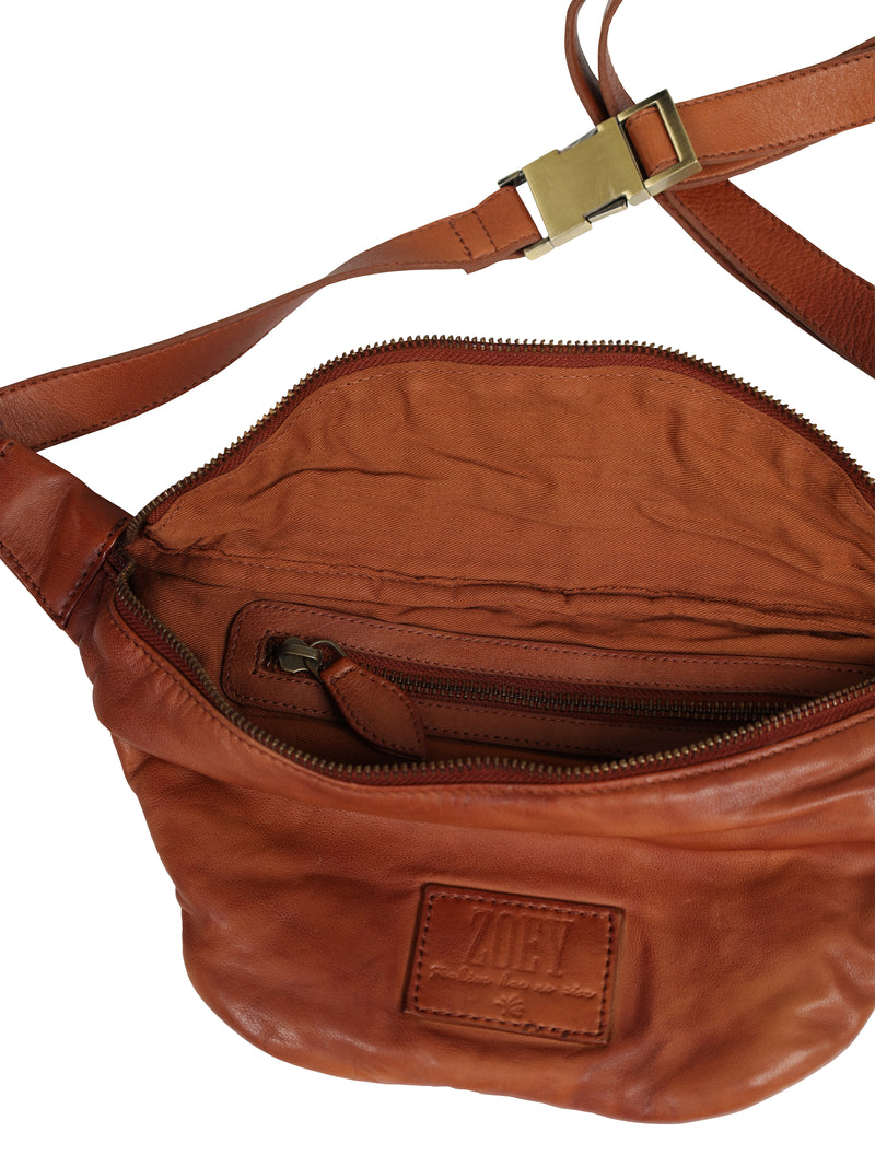 ZOEY MALLY LEATHER BAG Bag 233 Cognac